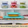 Pyrex Pyrex® Sculpted Tinted Glass 8" Square Baking Dish with Lid, Aqua