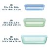 Pyrex Pyrex® Simply Store® Tinted Glass Rectangle Storage Containers, 6-pc Set, Mixed Colors