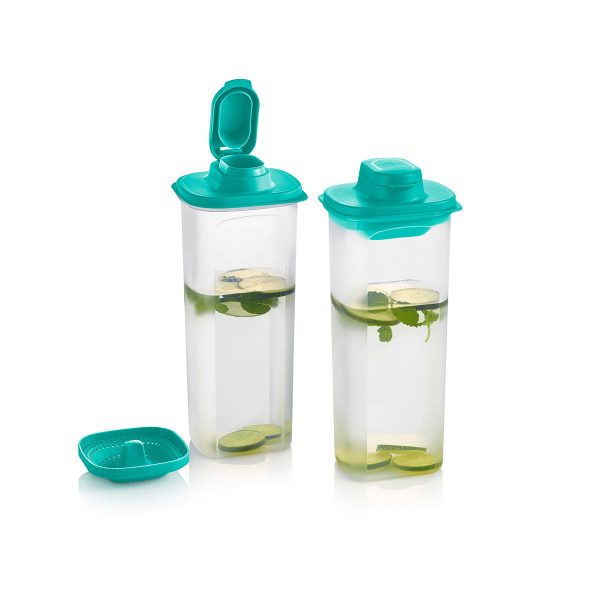 Tupper Ware Slim Line Pitcher with Strainer Set