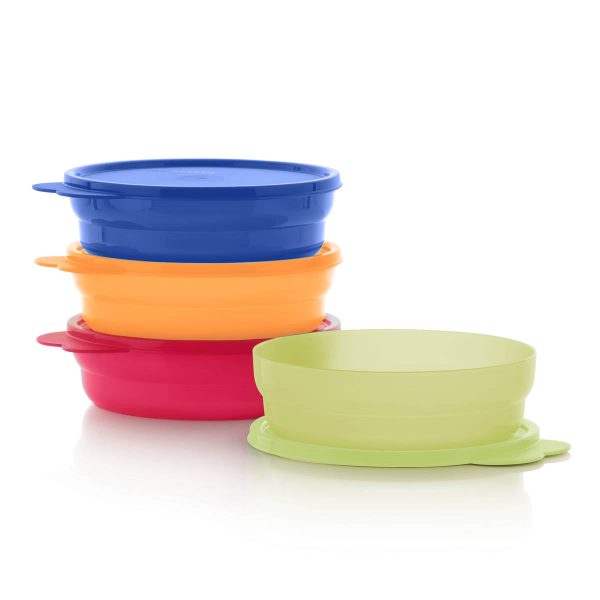 Tupper Ware Microwave Reheatable Cereal Bowls