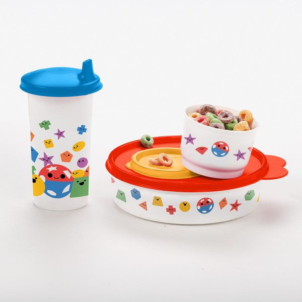 Tupper Ware Tupperware® Shape‑O® Feeding Set | Kids Feeding Set | 3‑Piece Set