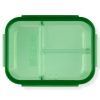 Pyrex Pyrex® MealBox™ 5.5-cup Divided Glass Food Storage Container with Green Lid