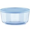 Pyrex Pyrex® Simply Store® Tinted 7-cup Round Storage with Blue Plastic Lid