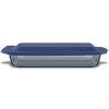 Pyrex Pyrex® Colors Sculpted Tinted 9" x 13" Baking Dish with Plastic Lid, Smoke